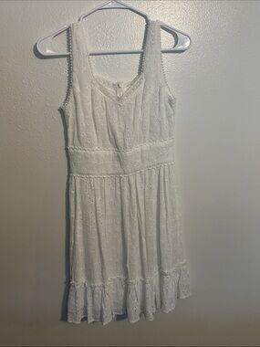 Altar'd State White Eyelet Mini Dress